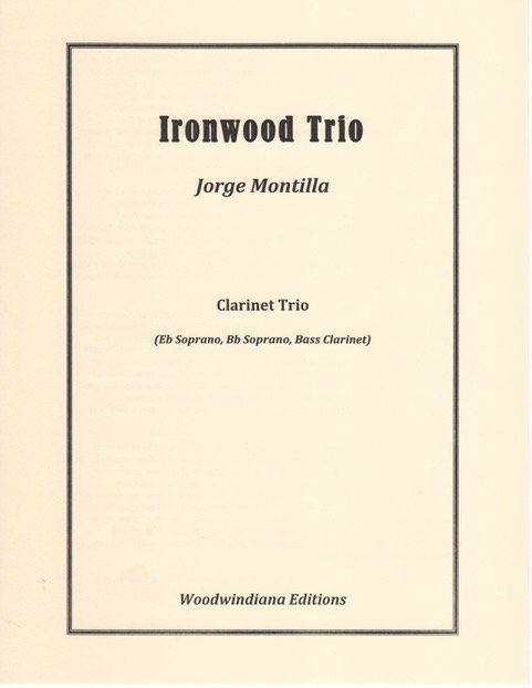 Jorge Montilla Ironwood Trio (Eb, Bb, BC)